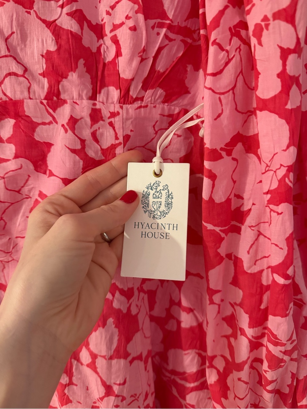 NWT Hyacinth House Pink Floral Shift Dress - Size Large - Picture 2 of 6